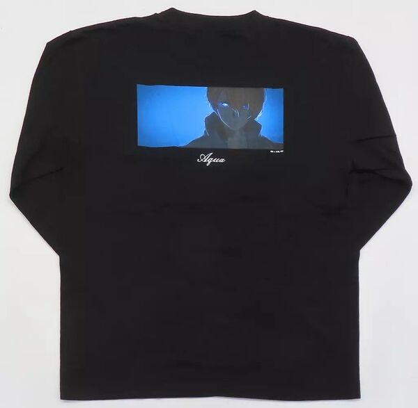 商品名:中古Tシャツ 星野愛久愛海(アクア) 長袖Tシャツ ブラック XLサイズ 「【推しの子】展~推しの舞台裏~」