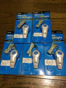  new goods 5 piece set se Len SELEN LED light attaching whistle SKB-W10BX disaster disaster prevention crime prevention 