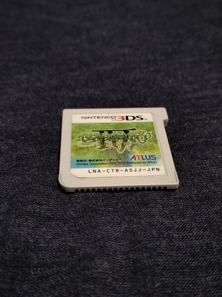 世界樹の迷宮IV 伝承の巨神 中古 パッケージ無し
