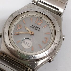 【稼働品】カシオ LINIEGE 電波ソーラー レディース腕時計 24J