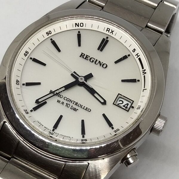【稼働品】CITIZEN Reguno ソーラー電波時計 825