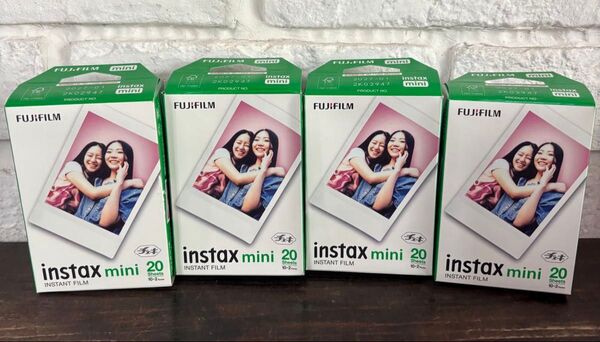 チェキフィルム instax mini 20枚入り 4セット まとめ買い