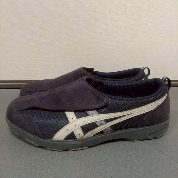【軽量】ASICS ライフウォーカー スリッポン スニーカー 27 幅広3E相当