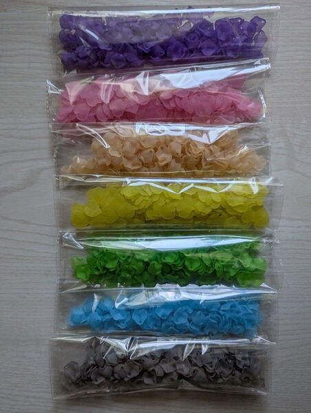 すりガラス風 花びら パーツ Mix 詰め合わせ ピアス ハンドメイド 500g
