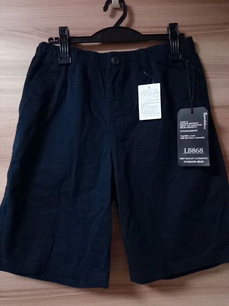 新品未使用 メンズ ハーフパンツ ショート パンツ 短パン 紺 サイズM