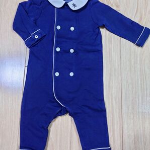 Polo Ralph Lauren ポロ ラルフローレン ベビー 襟付カバーオール 長袖 ダブルブレスト 6M 70サイズ
