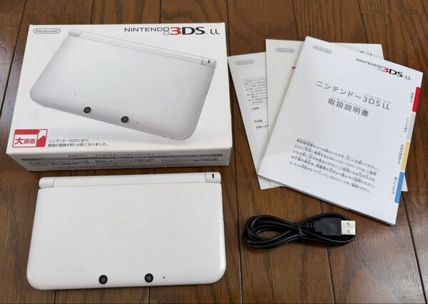 任天堂 3dsll 3DSLL 本体 ホワイト 箱、説明書付き
