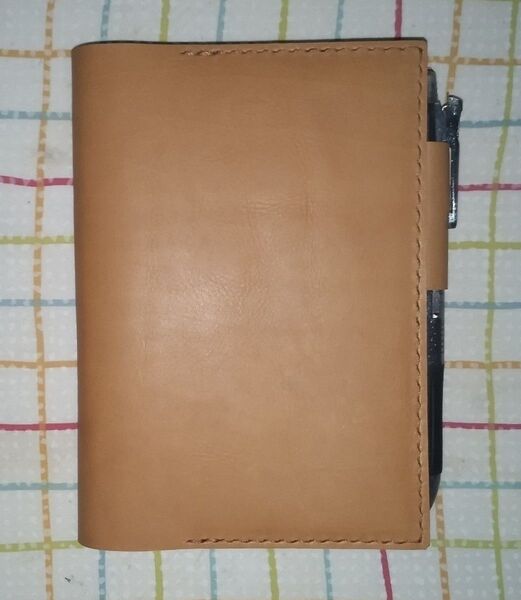 牛革製手帳カバー A6 ほぼ日など キャメル