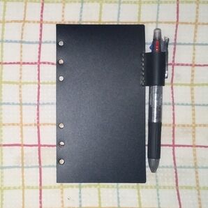 牛革使用のペンホルダー バイブルシステム手帳用 ブラック