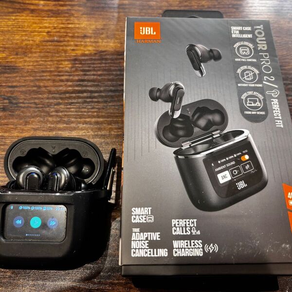【カバー、画面シール付き】JBL Tour Pro 2 ワイヤレスヘッドフォン