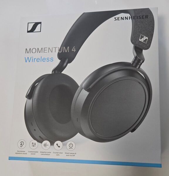 SENNHEISER ノイスキャンセリング ハイレゾ ワイヤレスヘッドフォン MOMENTUM 4 Black