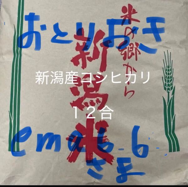 新潟コシヒカリ 無洗米 12合
