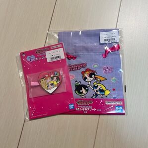 パワーパフガールズ 一番くじ 巾着 ヘアクリップ バブルスラバーストラップ