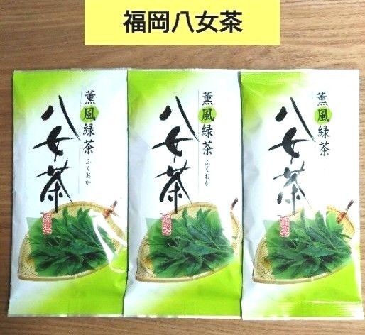 九州銘茶 福岡 八女茶【計3袋】緑茶 日本茶 茶葉 ☆送料込み ☆クーポン②