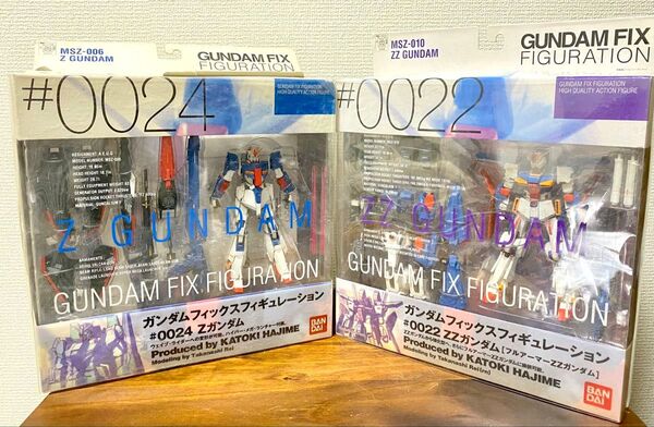 GUNDAM FIX #0022 MSZ-010 ZZ GUNDAM #0024 MSZ-006 Z GUNDAM