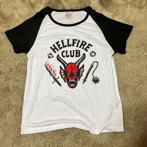 HELLFIRE CLUB ストレンジャーシングス ヘルファイア Tシャツ XS 子ども キッズ ジュニア シャツ NETFLIX