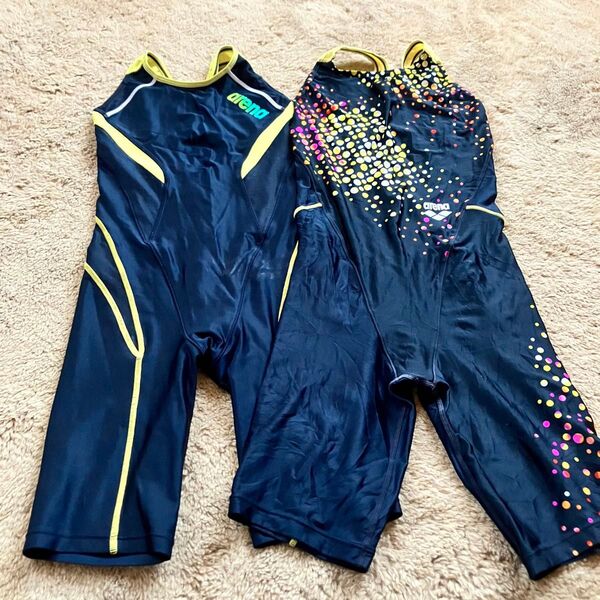 アリーナ 練習用水着 フィットネス水着 レディース M L ハーフスパッツ 水泳 プール ジム トレーニング アクアビクス