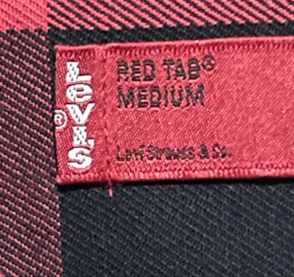 LEVI'S REDTAB ブラックチェック ネルシャツ M