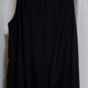 3can4on黒 チュール地との2枚合わせ ジレ