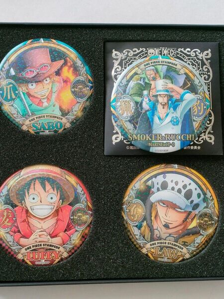 ワンピース 輩缶バッジ スタンピード 711弾 ルフィ サボ ロー スモーカー ルッチ 劇場版ONEPIECE STAMPEDE