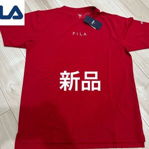新品☆FILA メッシュTシャツ レッド Lサイズ