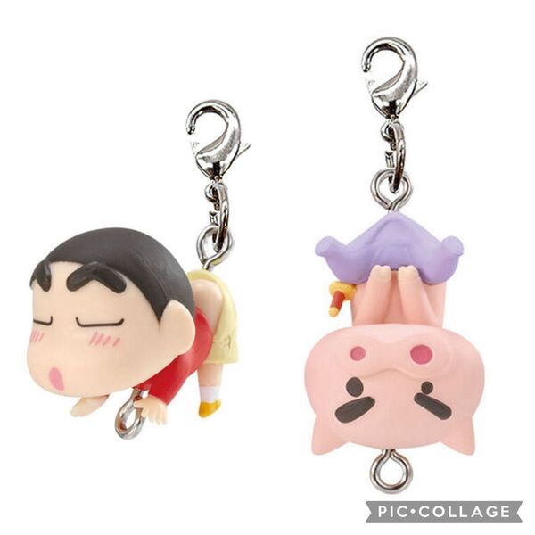 クレヨンしんちゃん つまんでつなげてますこっと パステルカラー しんちゃん ぶりぶりざえもん カニカンver. 2個セット