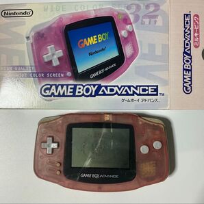 【ジャンク】ゲームボーイアドバンス ミルキーピンク 箱・説明書あり