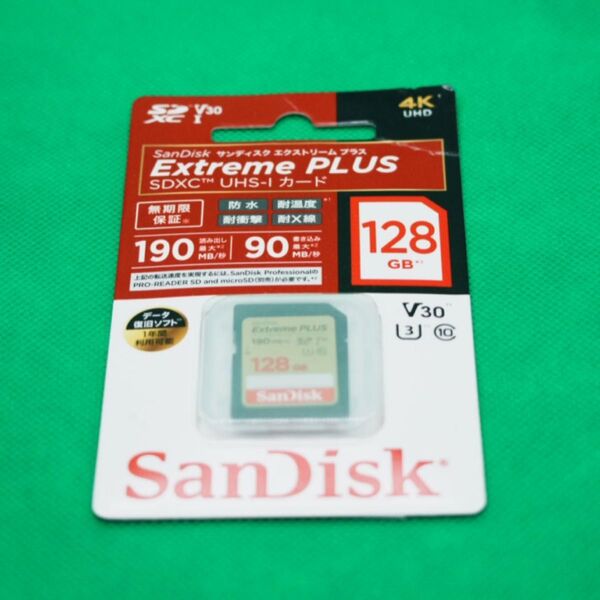 新品 SanDisk Extreme PLUS SDXC UHS-I カード 128GB