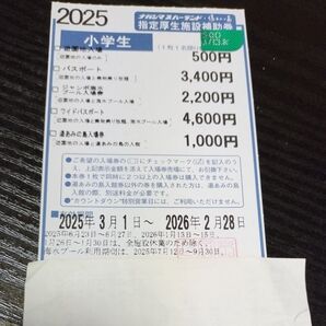 長島スパーランド施設補助券小学生1枚プールも7月12日からご利用可能です。