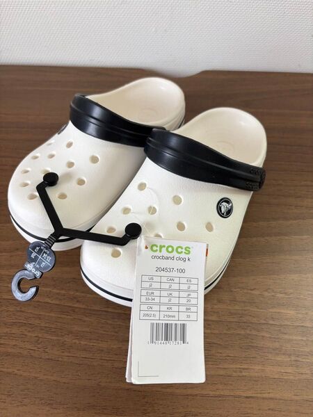 クロックス キッズ 20cm サンダル ホワイト