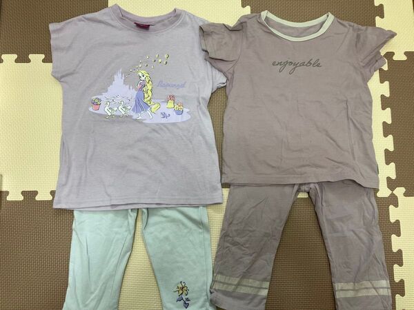 キッズ 女の子 ルームウェア パジャマ セットアップ 半袖パジャマ 110