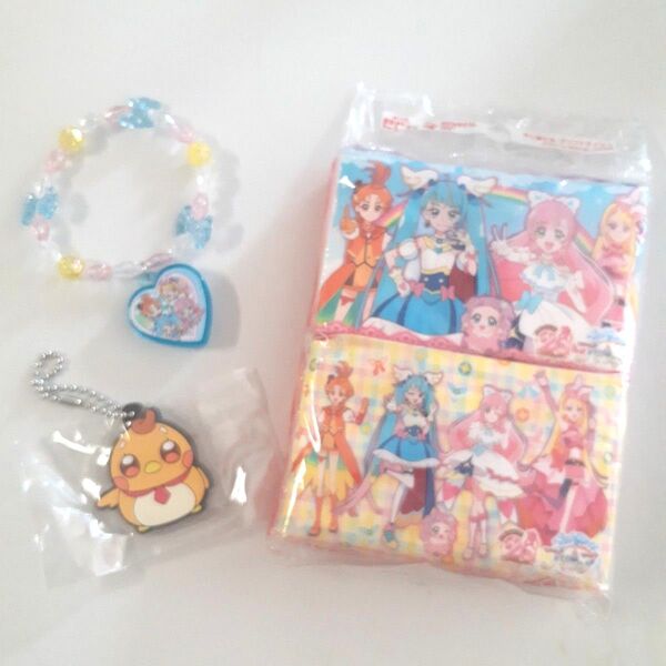 ひろがるスカイ!プリキュアおまとめ ポケットティッシュ ラバーストラップ ブレス