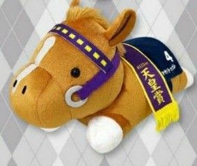 サラブレッドコレクションコンパクトねそべりぬいぐるみ マヤノトップガン