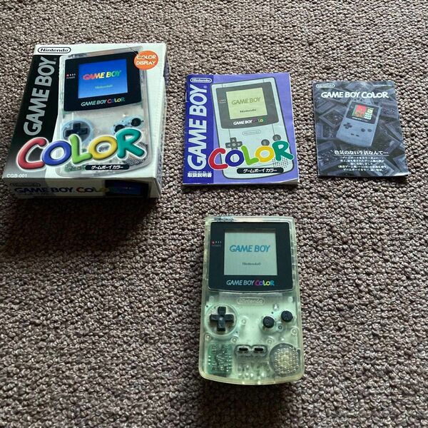 【箱説付き】Nintendo ゲームボーイカラー クリア GAMEBOY