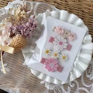 ハンドメイド キッズヘアピン ヘアアクセサリー