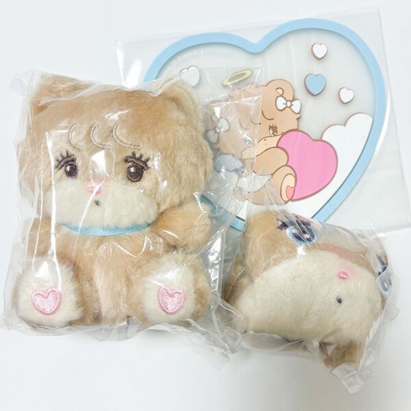 mikko ラテ ぬいぐるみ マスコット キーホルダー コースター フェイス巾着 セット