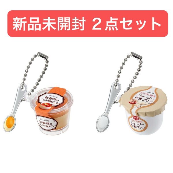 オハヨー乳業 OHAYO ミニチュアチャーム キーホルダー ガチャ 2種 セット