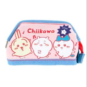ちいかわ デニムポーチ ワイヤー入 (楽しいね)