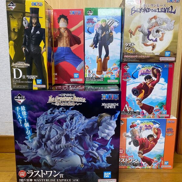 ワンピース 一番くじ フィギュア A賞 B賞 ラストワン賞 7点セット エネル ルフィ ゾロ ルッチ 1番くじ ONE PIECE