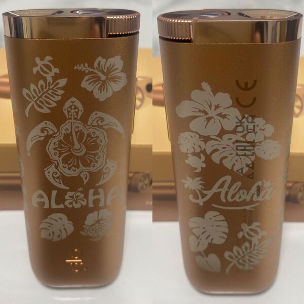 ホヌ ハワイアン デザイン glo HYPER グロー ハイパー ローズゴールド 金 ALOHA アロハ モンステラ 波 ヤシ