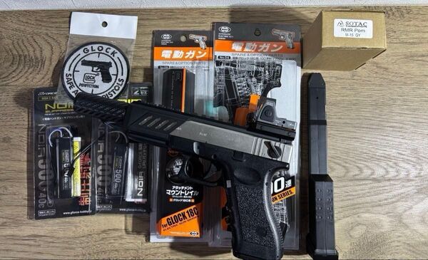 送料無料 glock18cカスタム品 東京マルイ グロック 電動ハンドガン サバゲー ミリタリー 18歳以上