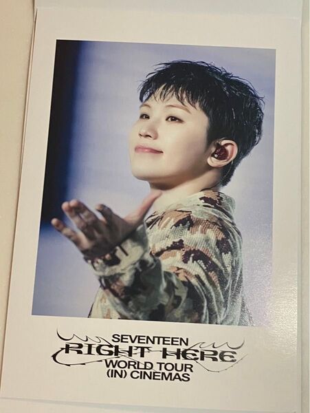 SEVENTEEN セブチ RIGHT HERE 映画 特典 ポストカード ウジ