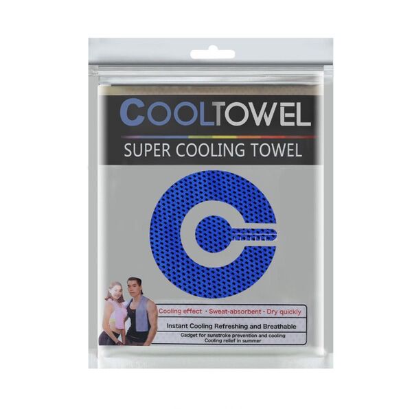 COOLTOWEL クールタオル 冷却タオル 熱中症対策 新品 ブルー 青 スポーツ 冷感タオル アウトドア