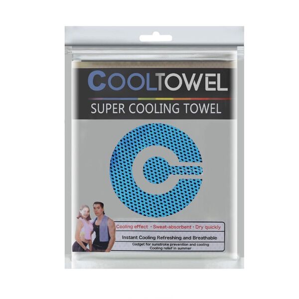 COOLTOWEL クールタオル 冷却タオル 熱中症対策 新品 水色 スポーツ 冷感タオル アウトドア