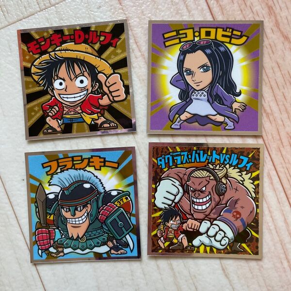 ロッテ ワンピースマンチョコ ワンピースマンコレクターシール 新世界編 20周年シール モンキーDルフィ ニコロビン フランキー