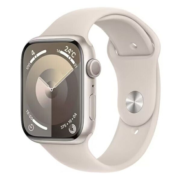 Apple Watch Series 9 45mm スターライトアルミニウムケースとスポーツバンド M/L MR973J/A