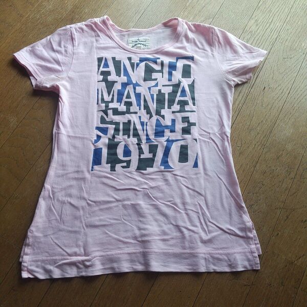ヴィヴィアンウエストウッド Tシャツ ピンク ロゴプリント