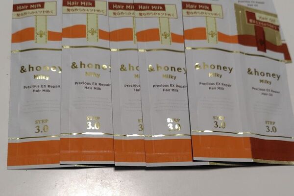 &honey (アンドハニー) ミルキープレシャスEXリペア ヘアミルク&オイルお試しセット (サシェ) 3g+3mL