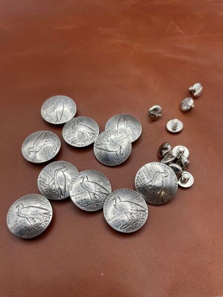 イーグルコンチョ 10個セット ネジ式 20mm