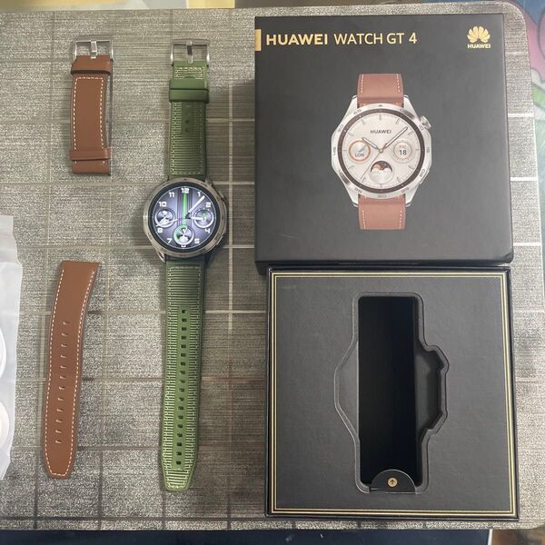 スマートウォッチ HUAWEI WATCH GT 4 46mm ブラウン ゴルフナビ搭載